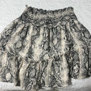 Snakeskin skirt